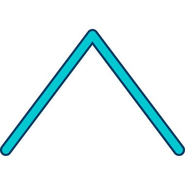 Mavi çizgi sıra simgesi beyaz arkaplanda izole edildi. vektör illüstrasyonu