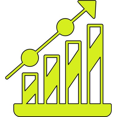 Bir grafiğin vektör illüstrasyonu