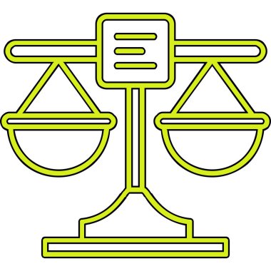 Adalet ölçeği ikonu. Beyaz arkaplanda izole edilmiş web tasarımı için adalet ölçeklendirme vektör simgesi