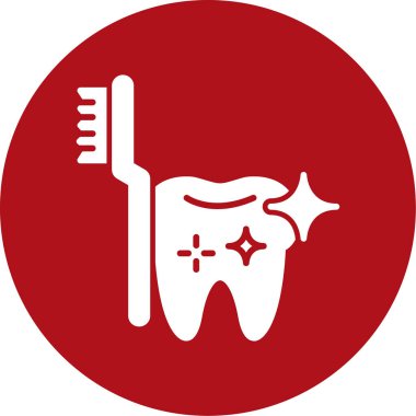 Diş ikonu. vektör illüstrasyonu