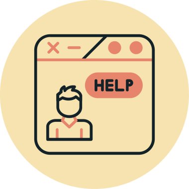 Modern bir simgenin vektör illüstrasyonu