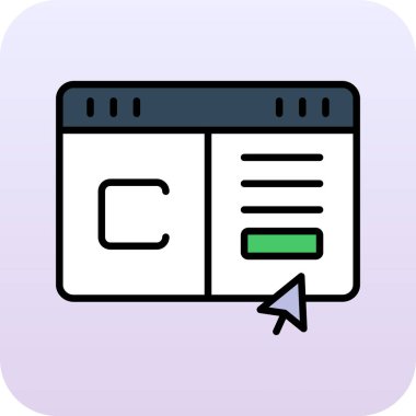 Web simgesi vektör illüstrasyonu