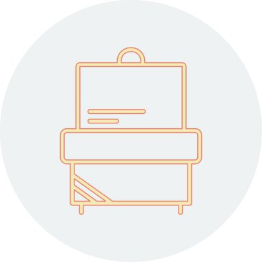 Mobilya simgesinin vektör illüstrasyonu