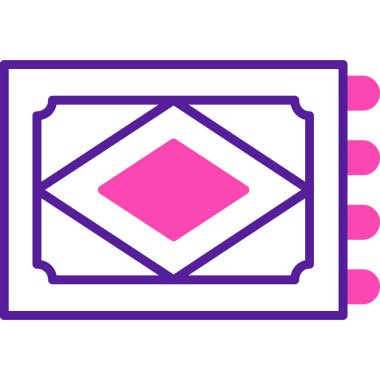 Bayrak. Web simgesi basit illüstrasyon