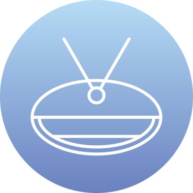 Benzersiz yemek simgesi vektör çizimi