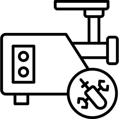 Bir araba simgesinin vektör illüstrasyonu