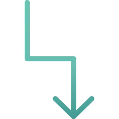 Sağa çevir düz vektör simgesi