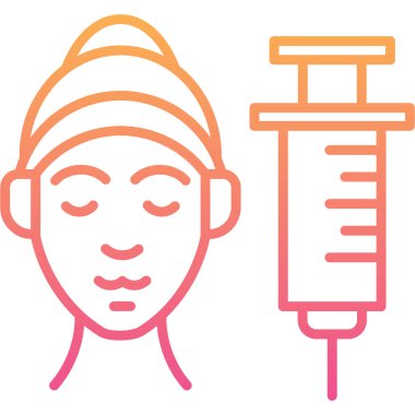 Bir yüz simgesinin vektör illüstrasyonu