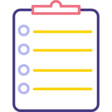 Not defteri web simgesi, vektör çizim