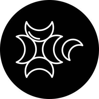 Ay simgesinin vektör illüstrasyonu