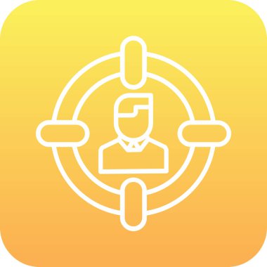 Bir simgenin vektör illüstrasyonu