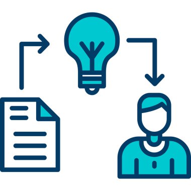 Bir kitap ve belge simgesi olan insanların vektör illüstrasyonu