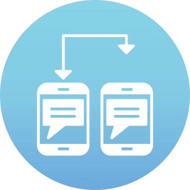 Sohbet simgesi vektör illüstrasyonu