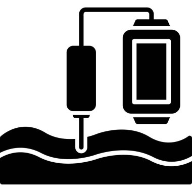 su şişesi simge vektör çizim