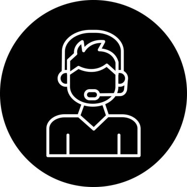 Bir insan simgesinin vektör illüstrasyonu