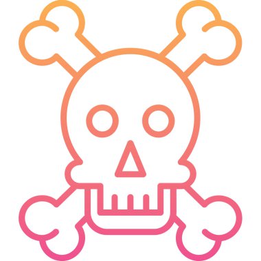 Cadılar Bayramı karikatür ikonunun vektör çizimi