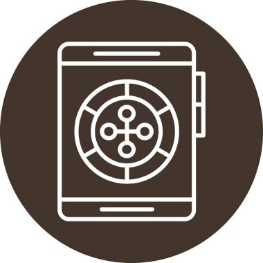 Modern simgenin vektör illüstrasyonu