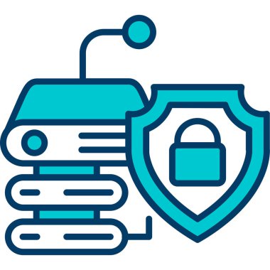 Internet güvenlik simge vektör çizim