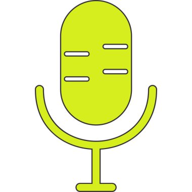 mikrofon simgesi. özet çizimi