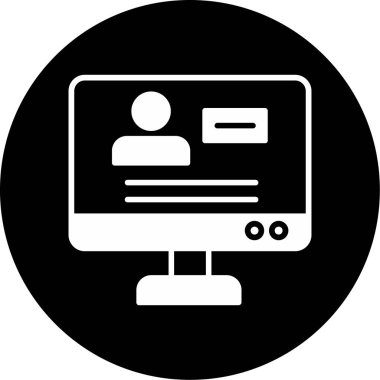 çevrimiçi web simgesi basit illüstrasyon