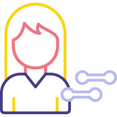 Avatar kız kişisi simgesi