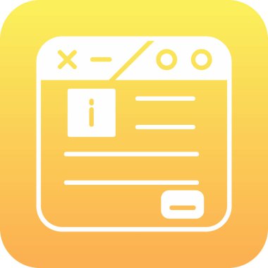 Belge. Web simgesi basit illüstrasyon