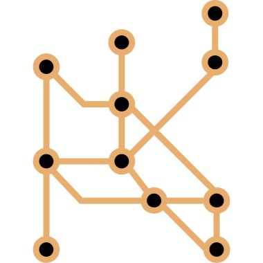 şebeke. Web simgesi basit illüstrasyon