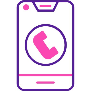 - Telefon. Web simgesi basit illüstrasyon