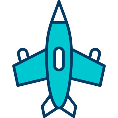 Uçak simge vektör çizim