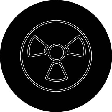 vektör radyasyon simgesi illüstrasyonu