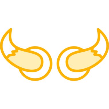 Beyaz arkaplanda izole edilmiş çizgi film simgesinin vektör çizimi