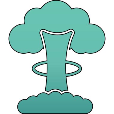 Ağaç simgesinin vektör illüstrasyonu