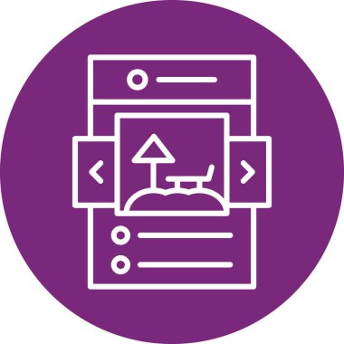 vektör lcd simgesi illüstrasyonu