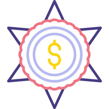 Para için. Web simgesi basit illüstrasyon