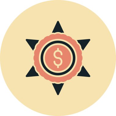 Para için. Web simgesi basit illüstrasyon