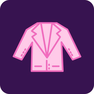 Ceket. Web simgesi vektör illüstrasyonu