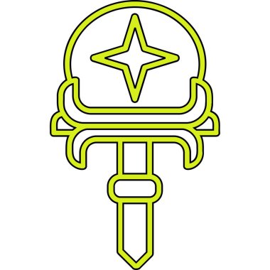 Çizgi film simgesinin vektör çizimi