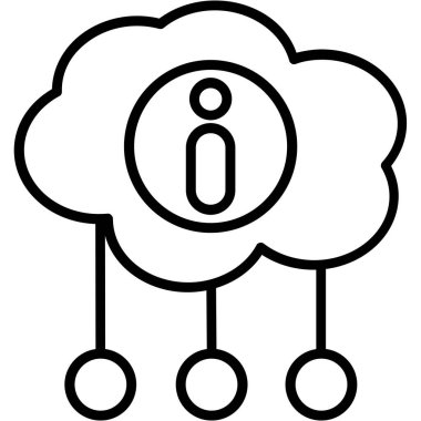 Bulut. Web simgesi basit tasarım