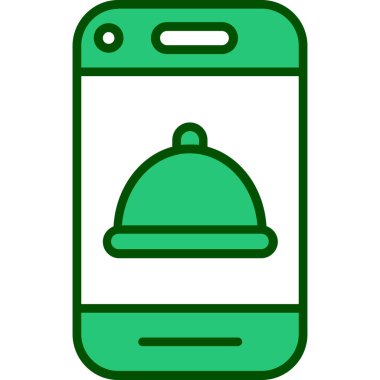 akıllı telefon simgesi. Web için telefon vektör simgelerinin özet çizimi