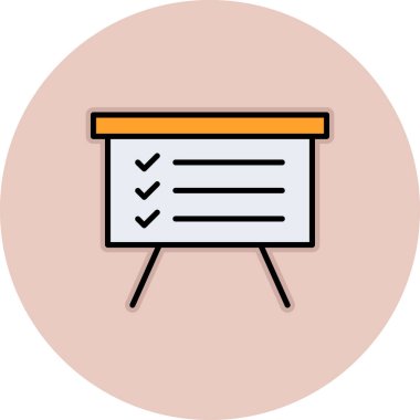 Bir pano simgesinin vektör illüstrasyonu