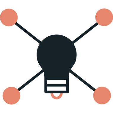 ampul simgesi vektör illüstrasyon tasarımı