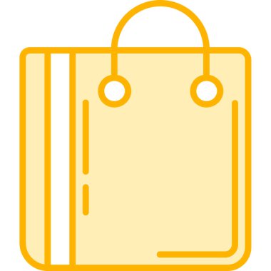 Alışveriş çantası. Basit vektör illüstrasyonu