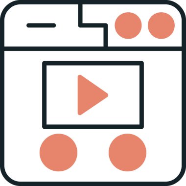 oyuncu simge vektör çizim