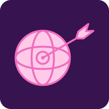 Küresel simge vektör illüstrasyonu