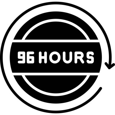 5 saat kabartma vektör deseni