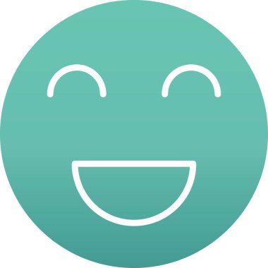 Mutlu ifade gülümseme simgesi