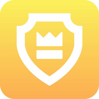 kalkan ikon vektör illüstrasyonu