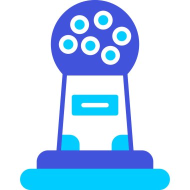 Bir robot simgesinin vektör illüstrasyonu