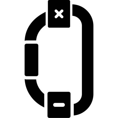 saat simgesi, basit vektör illüstrasyonu