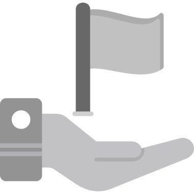 İrlanda simgesi bayrağı, basit vektör illüstrasyonu